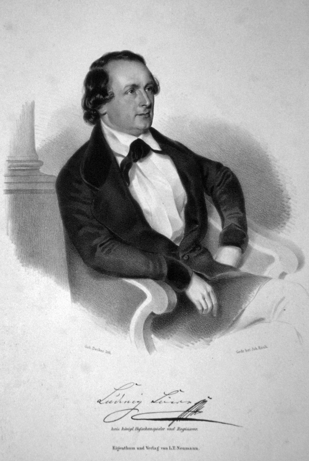 Figure 6 — Ludwig Loewe, 1837–1886, founder of the Berlin firm, in a contemporary lithograph. He died seven years before the pistol was patented; the firm that made it was run by his brother Isidor.