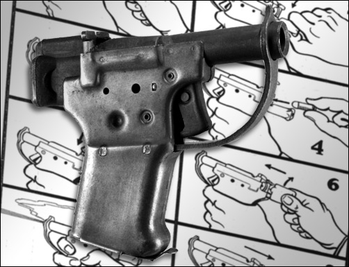 Figure 1 — A Liberator pistol photographed in 1943, during the period of the program. Source: commons.wikimedia.org.