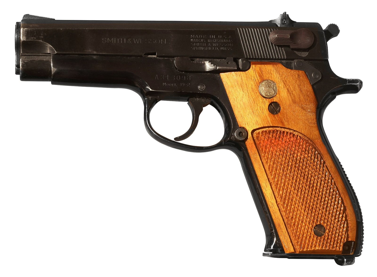 Figure 4 — A Smith & Wesson Model 39, the 9 mm pistol from which the Mk 22 Mod 0 Hush Puppy was converted.