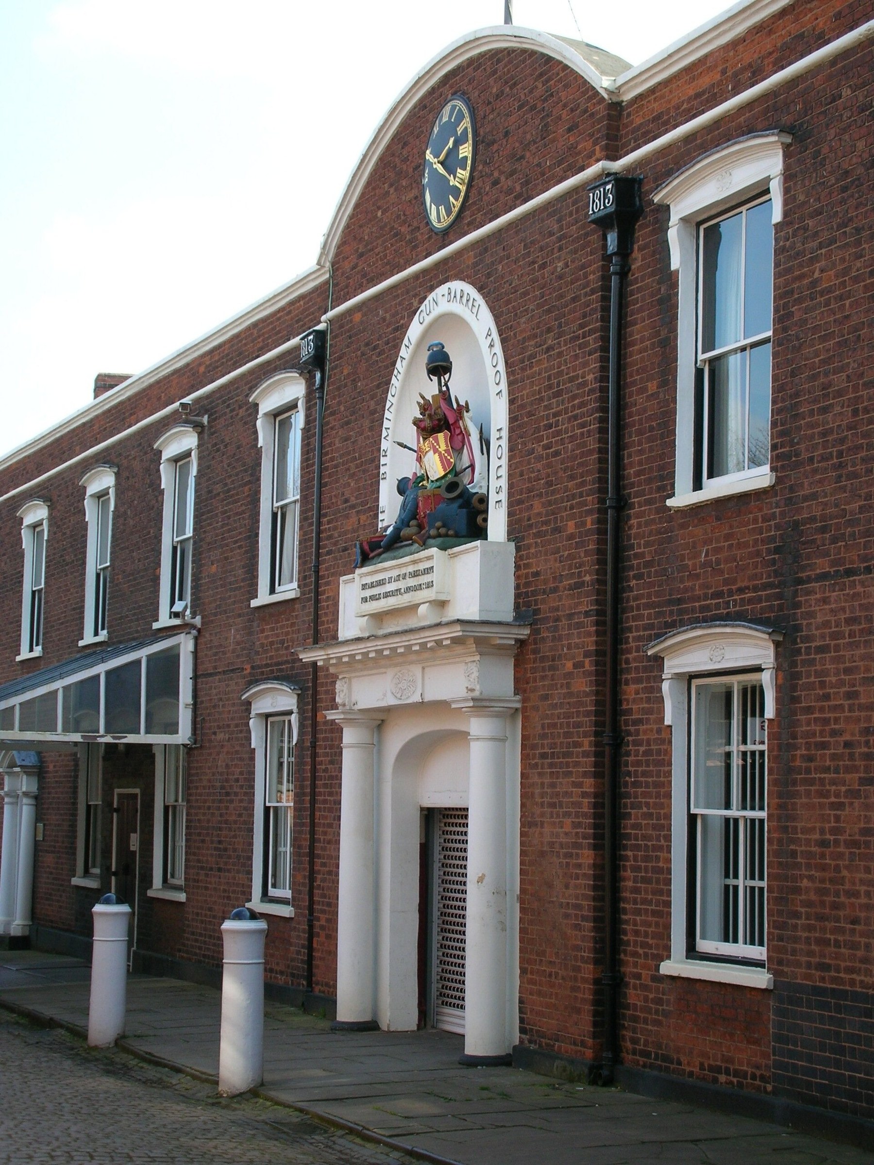 Figure 5 — The Birmingham Gun Barrel Proof House, Banbury Street, which has proved gun barrels since 1813. Late LeMats described in auction catalogues carry its marks on the barrel, the shot barrel and betwee…