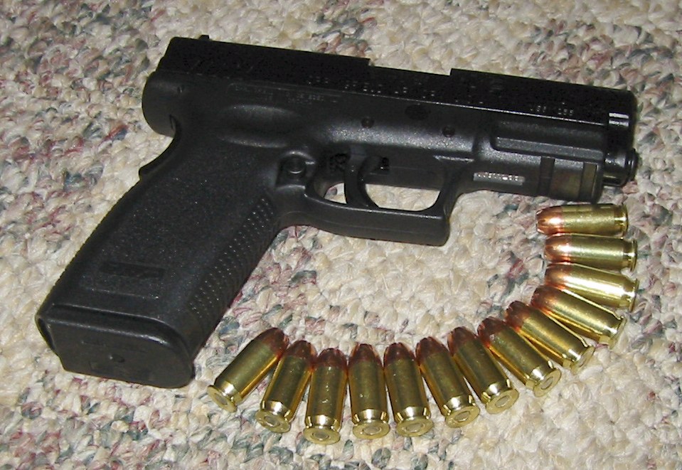 Figure 3 — A first-generation Springfield XD in .45 ACP. Compare it with the XD(M) at the head of this volume: the XD has the HS2000's plain stippled grip panel and simple vertical slide serrations at the rea…