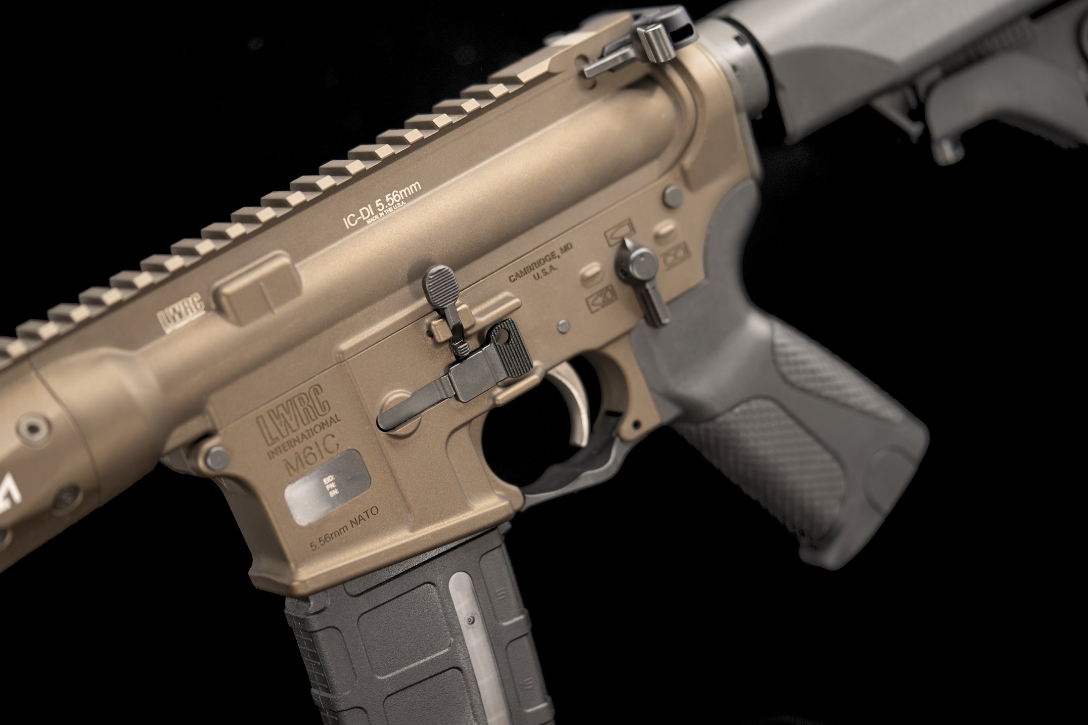 Figure 8 — A complete rifle built on a commercial lower with an aftermarket handguard — the end state of the stripped-receiver route.