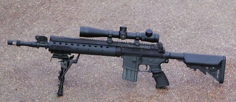 Figure 6 — A Mk 12-pattern Special Purpose Rifle. The long free-float tube, running almost to the muzzle, is what the configuration is built around.