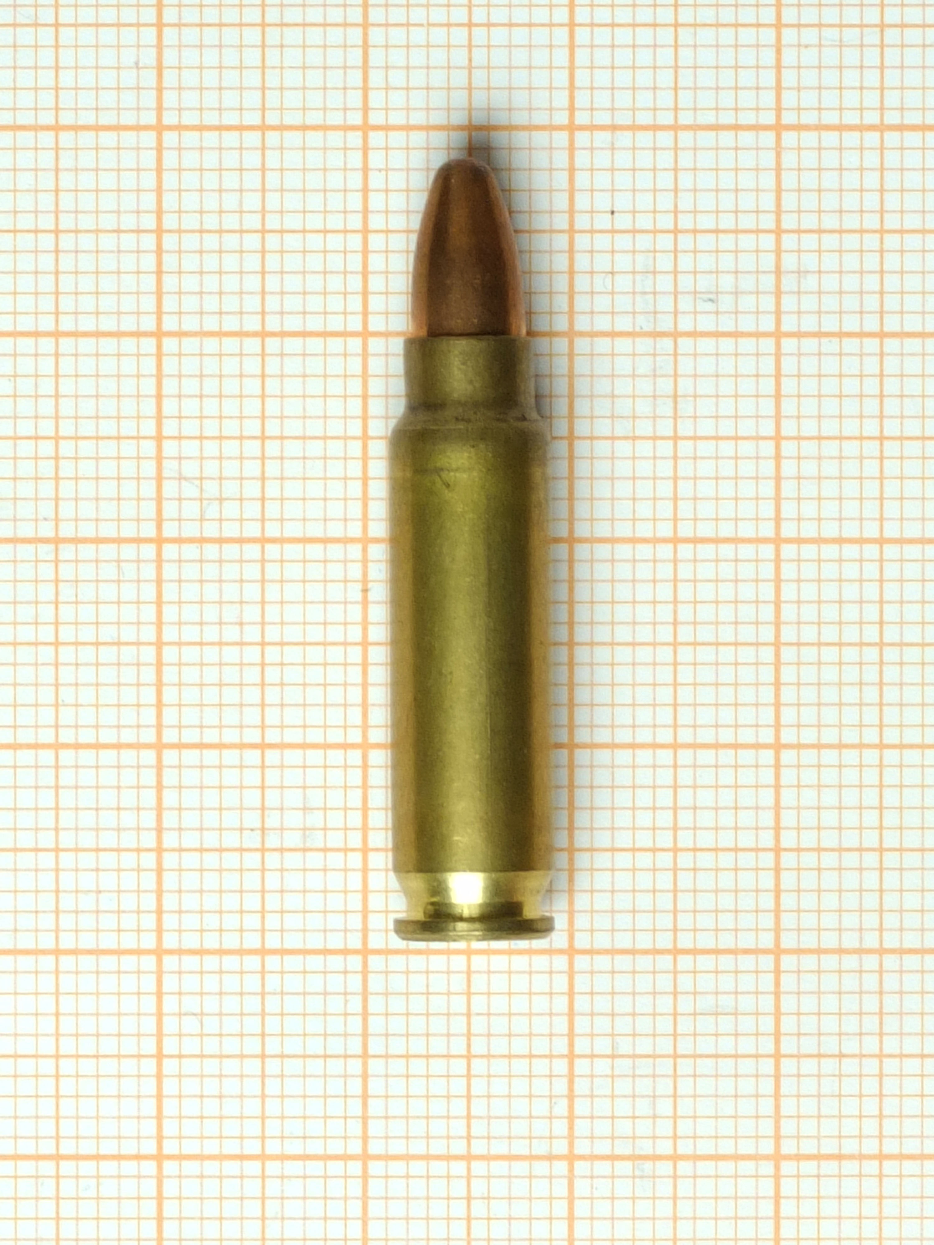 Figure 9 — The cartridge that does all this. A round this small costing this much is the central economic fact of PS90 ownership.