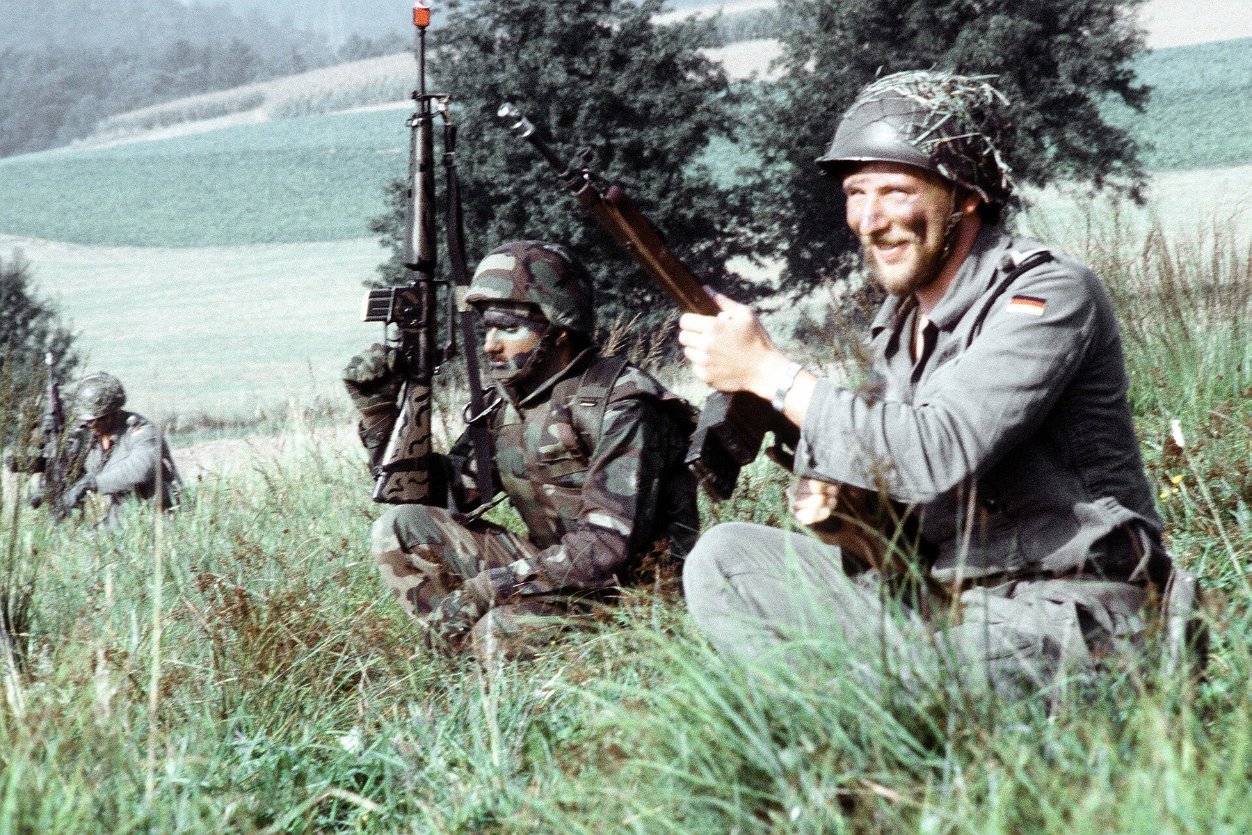Figure 16 — West German soldiers with G3 rifles during a NATO exercise in the 1980s. US Department of Defense photograph.
