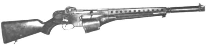 Figure 9 — An AAI SPIW rifle prototype photographed by the US Army in 1969: the flechette point-fire rifle that the programme narrowed to, later designated XM19 and simplified as the XM70. US Army photograph,…