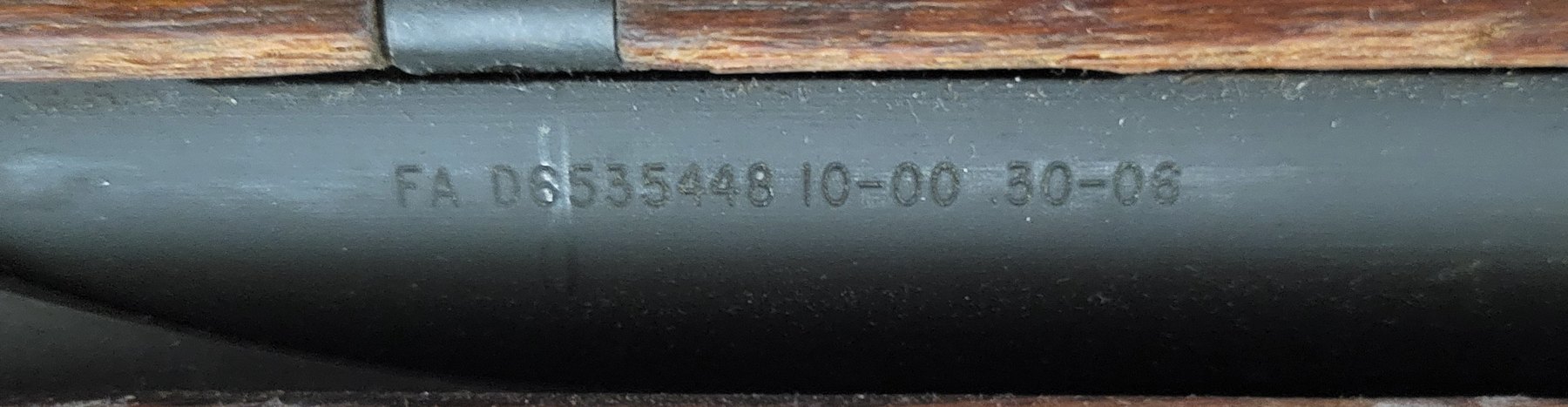 Figure 3 — The commercial barrel marking on Springfield 2450021.