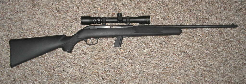Figure 4 — A Savage Model 64F, the company's .22 LR autoloader. It is an ordinary rimfire autoloader with no delay, the arrangement the A17's delayed action was designed to improve on for .17 HMR.