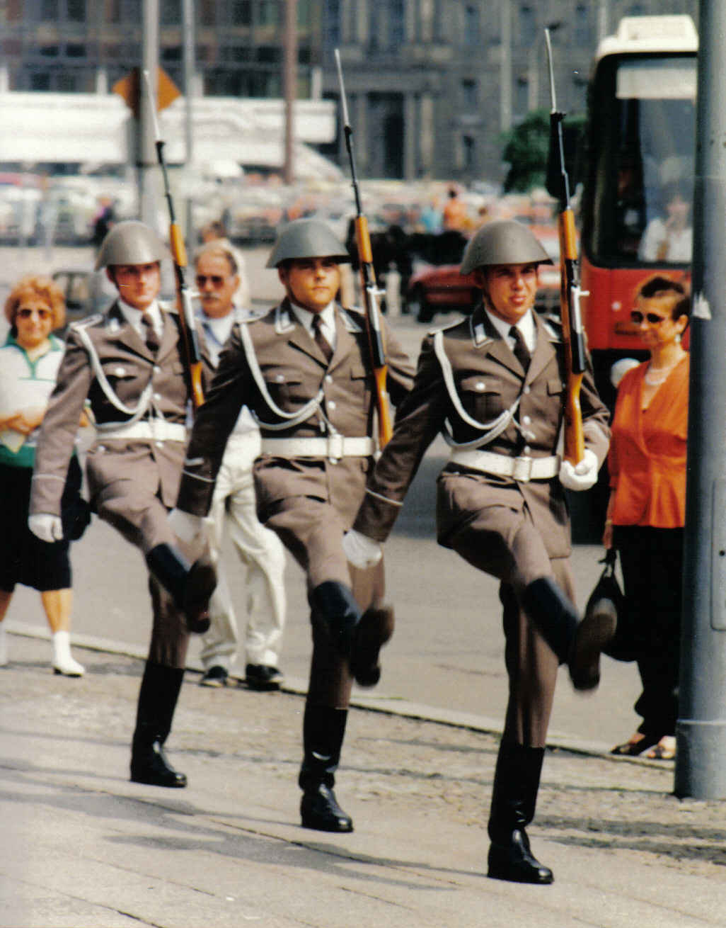 Figure 7 — East German honour guard with Karabiner-S carbines. The variant is best known from exactly this duty.