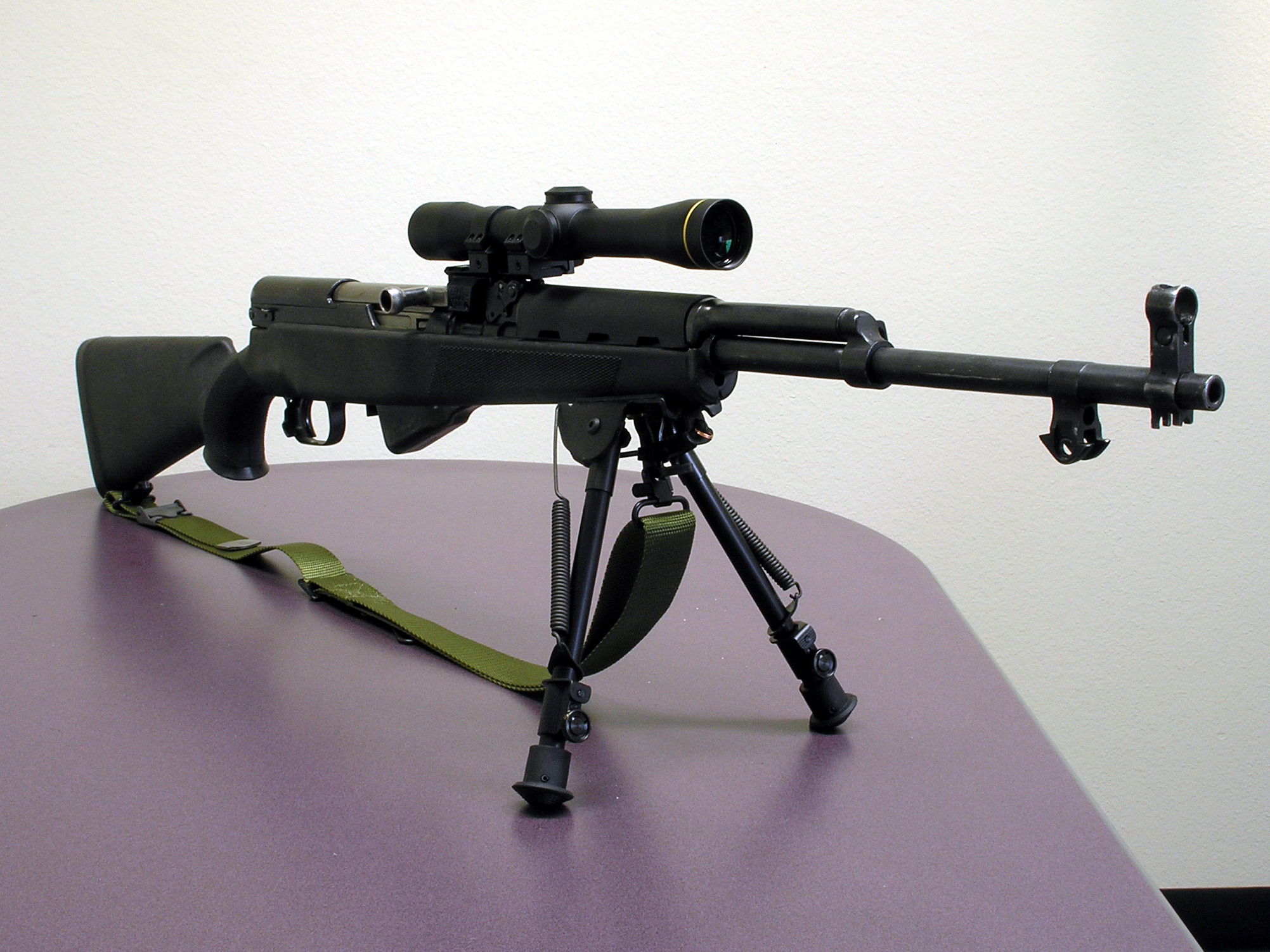 Figure 4 — A scoped SKS on a bipod. Once you go this far the rifle is asking to be something it is not — but for 100 yards off a rest it works.