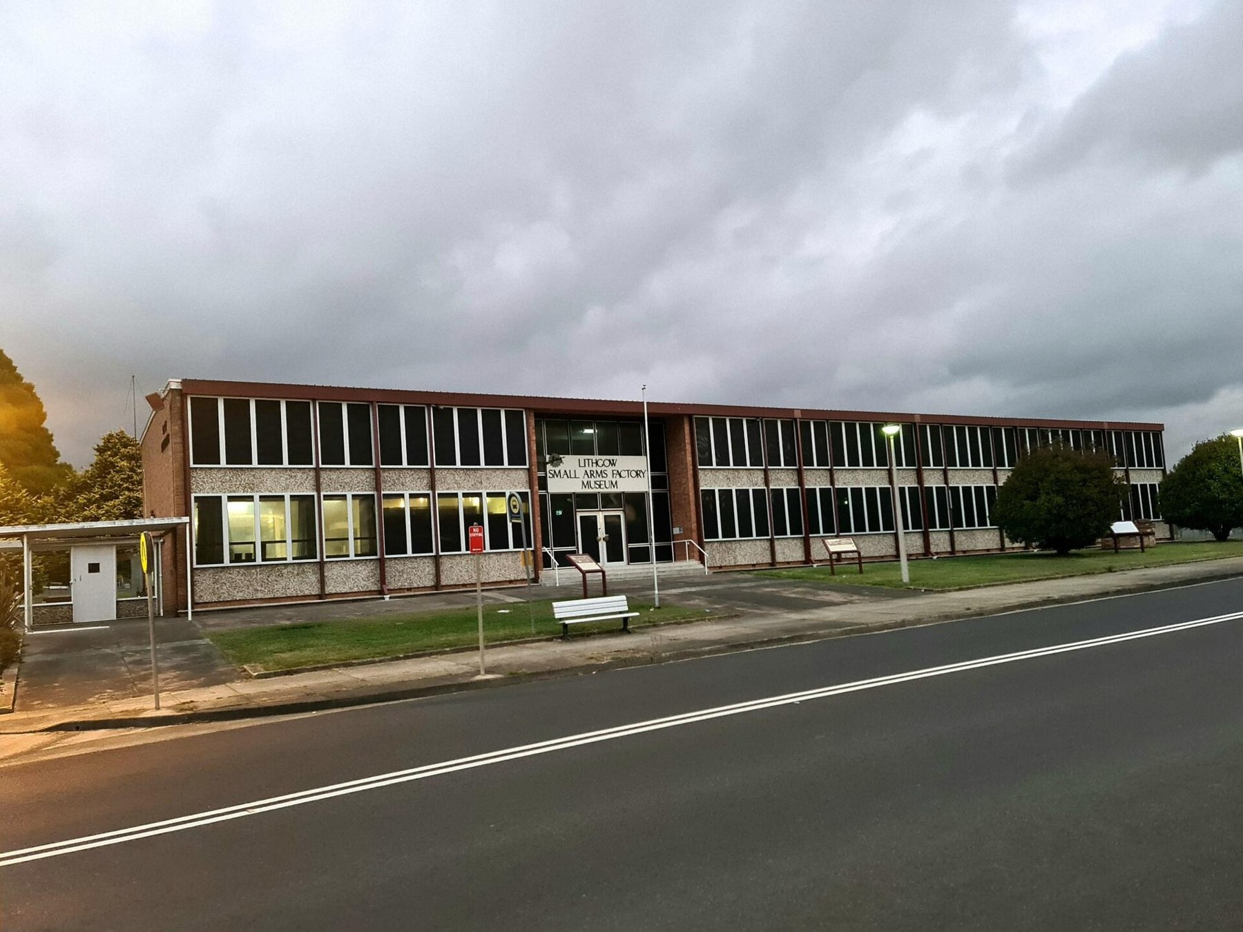 Figure 14 — The Lithgow Small Arms Factory Museum. The factory at Lithgow, New South Wales, built the F88 from 1988 and the EF88 after it. Photograph: Garden.variety.gal, CC BY-SA 4.0.