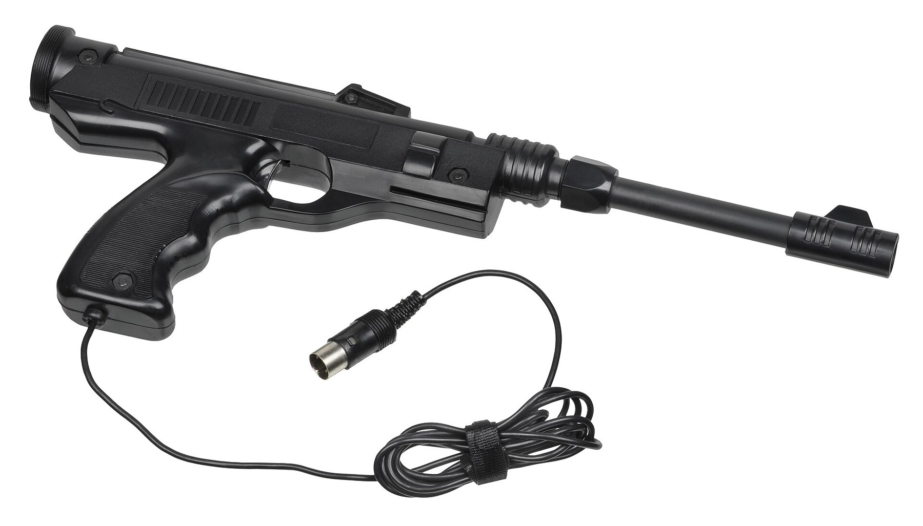 Figure 2 — The light gun of the APF TV Fun model 402C, a 1976 pong console from APF Electronics. Like the Odyssey rifle, a gun of this generation detected the bright target spot rather than reporting a positi…