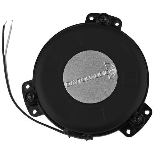 Figure 2 — Dayton Audio TT25-8 PUCK, a tactile transducer for gaming chairs and furniture: an 89 mm disc rated 15 W r.m.s. into 8 ohms, with a 40 Hz resonance and a usable band of 20 to 80 Hz. It is the right…