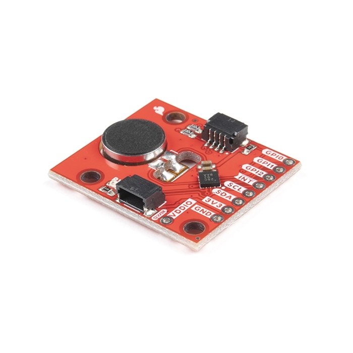 Figure 4 — SparkFun's Qwiic Haptic Driver: a Renesas DA7280 driver with a coin linear resonant actuator already mounted on the board, two Qwiic I²C connectors and breakout pads. Photo: SparkFun Electronics.