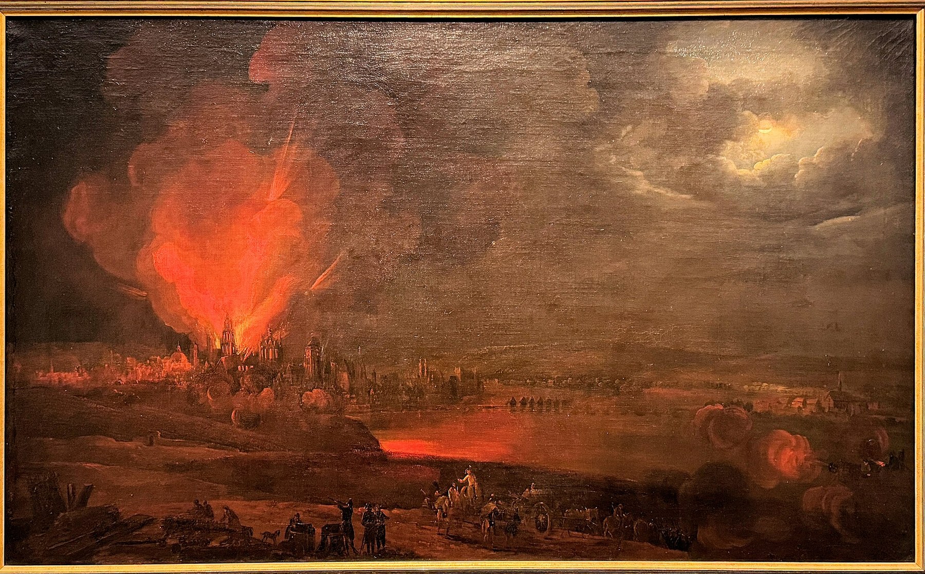 Figure 6 — The siege of Mainz in 1793, painted by Georg Melchior Kraus (Landesmuseum Mainz). In a letter of 3 May 1793 on the military situation at Mainz, the Austrian general Wartensleben wrote that he had s…
