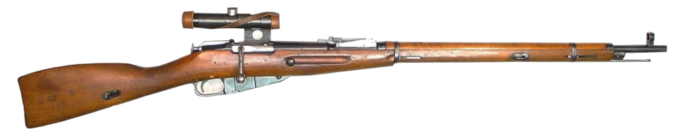 Figure 4 — Vector illustration of a Mosin 1891/30 sniper with the PU scope. Source: commons.wikimedia.org.